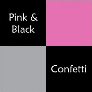 Pink And Black Confetti